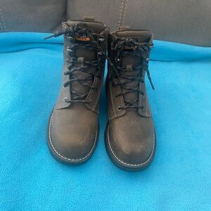 Ariat Dark Gray Women Steel Toe Lace-Up Ankle Boots